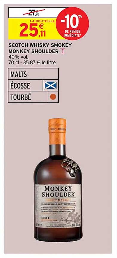 scotch whisky smokey monkey shoulder