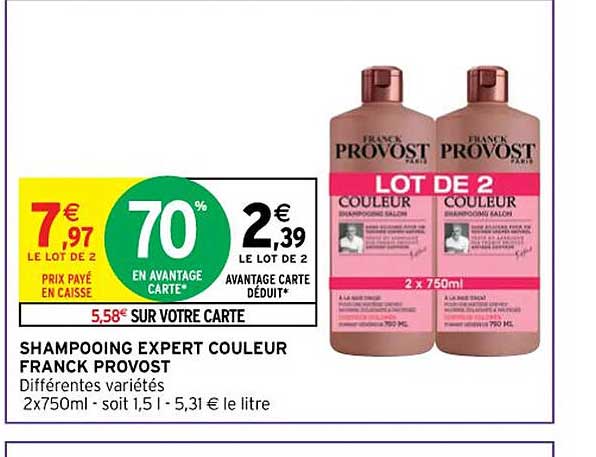 shampooing expert couleur franck provost