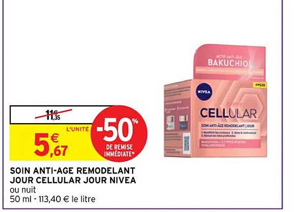 Soin Anti-âge Remodelant Jour Cellular Jour Nivea