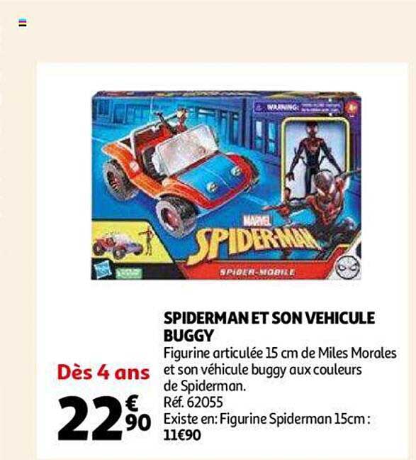 spiderman et son véhicule buggy