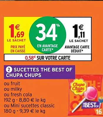 sucettes the best of chupa chups