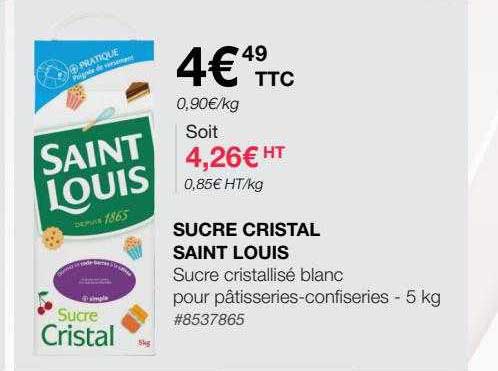 sucre cristal saint louis