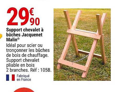 Support Chevalet à Bûches Jacquenet Malin