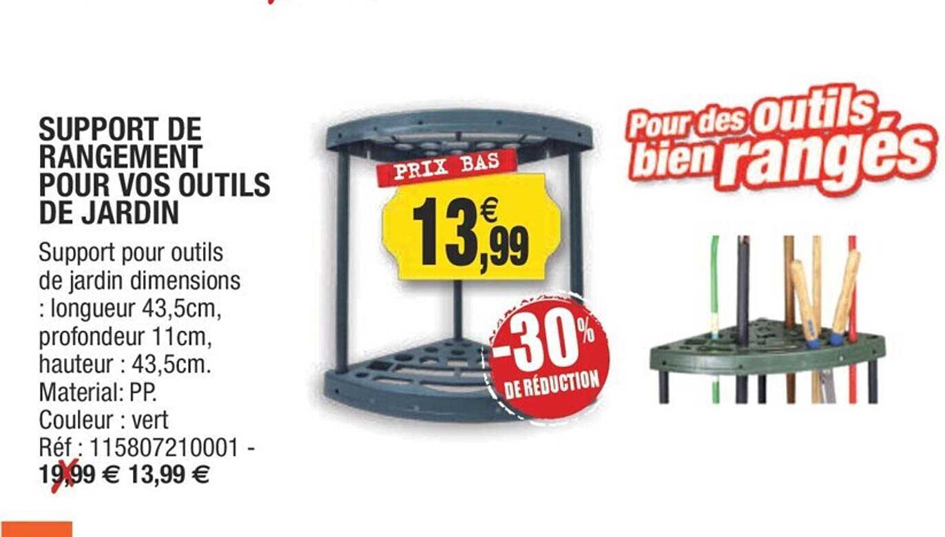 support de rangement pour vos outils de jardin