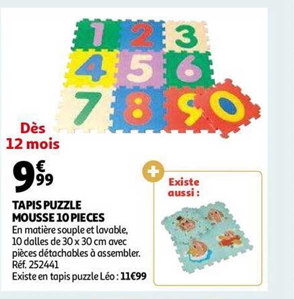 Tapis Puzzle Mousse 10 Pièces