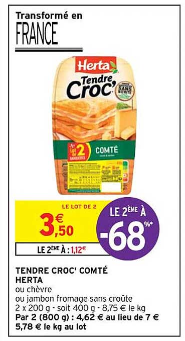 Tendre Croc' Comté Herta