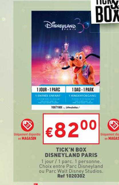 tick'n box disney land paris