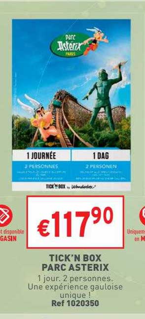 tick'n box parc astérix