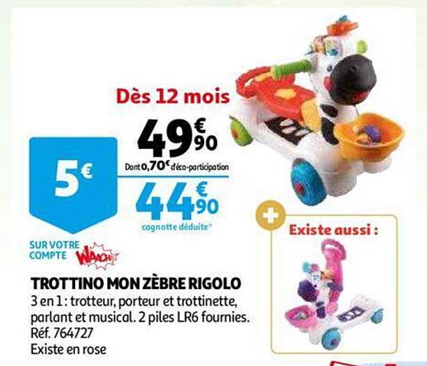 trottino mon zèbre rigolo