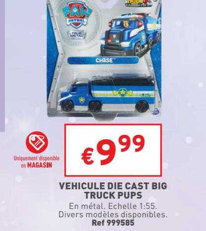 véhicule die cast big truck pups paw patrol