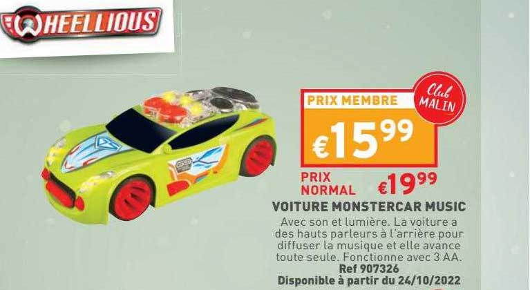 Voiture Monstercar Music Heellious