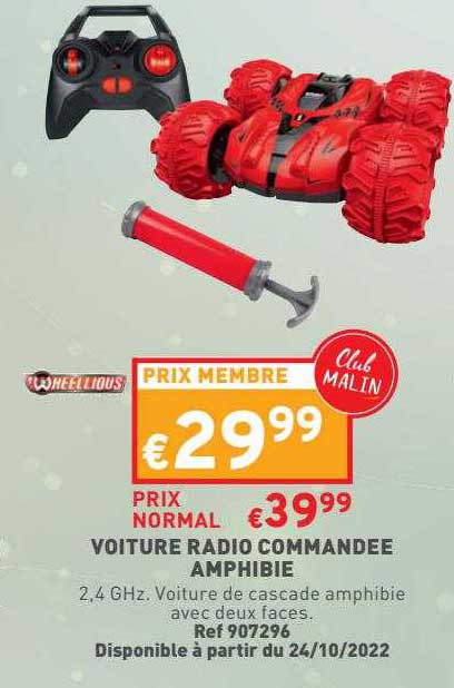 voiture radio commandée amphibie