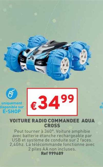 voiture radio commandée aqua cross
