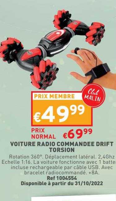 voiture radio commandée drift torsion