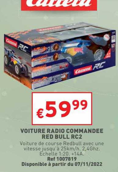 voiture radio commandée red bull rc2