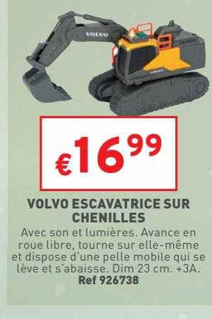volvo escavatrice sur chenilles