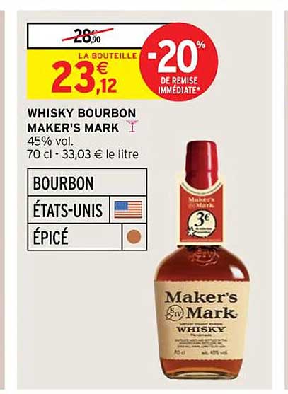 whiskey bourbon maker's mark