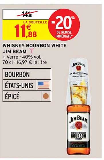 whiskey bourbon white jim beam