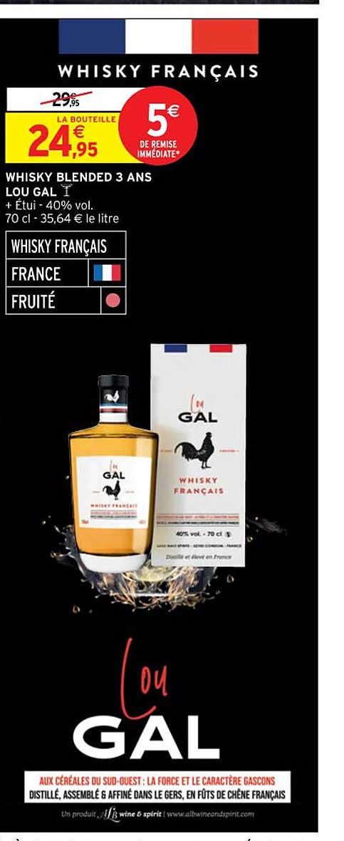 whisky blended 3 ans lougal