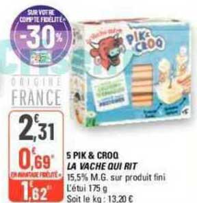 5 pik & croq la vache qui rit
