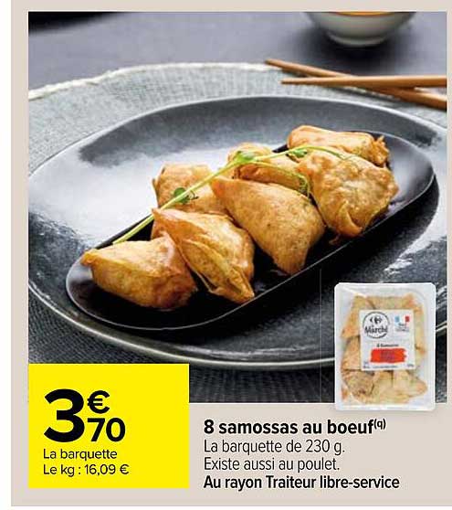 8 Samossas Au Boeuf