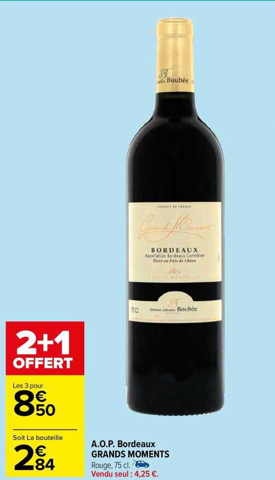 a.o.p. bordeaux grands moments