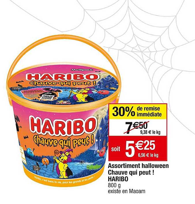 assortiment halloween chauve qui peut ! haribo