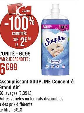 Assouplissant Soupline Concentré Grand Air