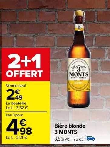 bière blonde 3 monts