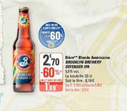 bière blonde américaine brooklyn brewery defender ipa
