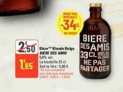 bière blonde belge bière des amis