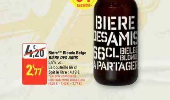 bière blonde belge bière des amis