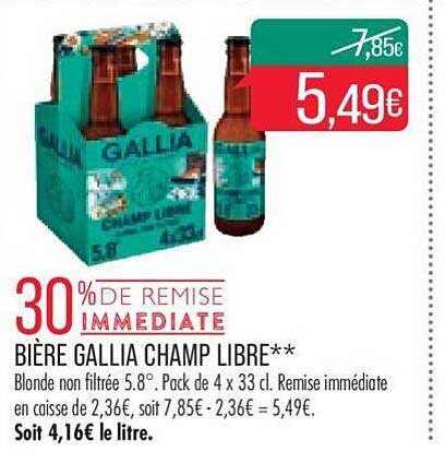 biere gallia champ libre