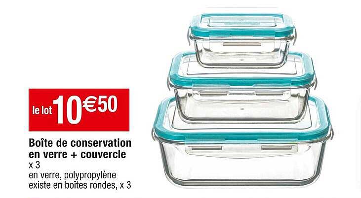 Bite De Conservation En Verre + Couvercle