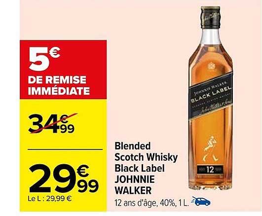 blended scotch whisky black label johnnie Walker