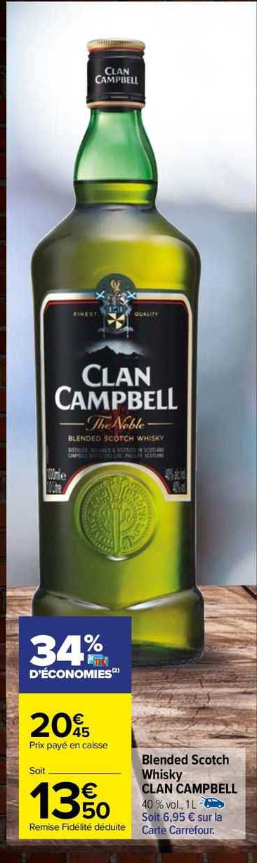 blended scotch whisky clan campbell