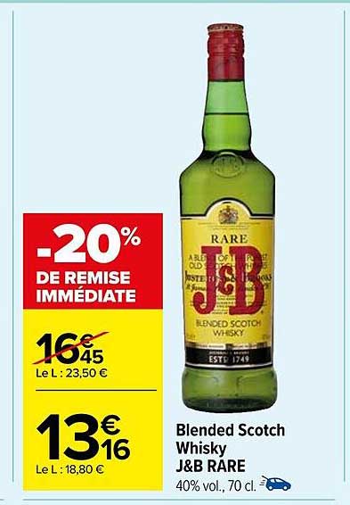 Blended Scotch Whisky J&b Rare