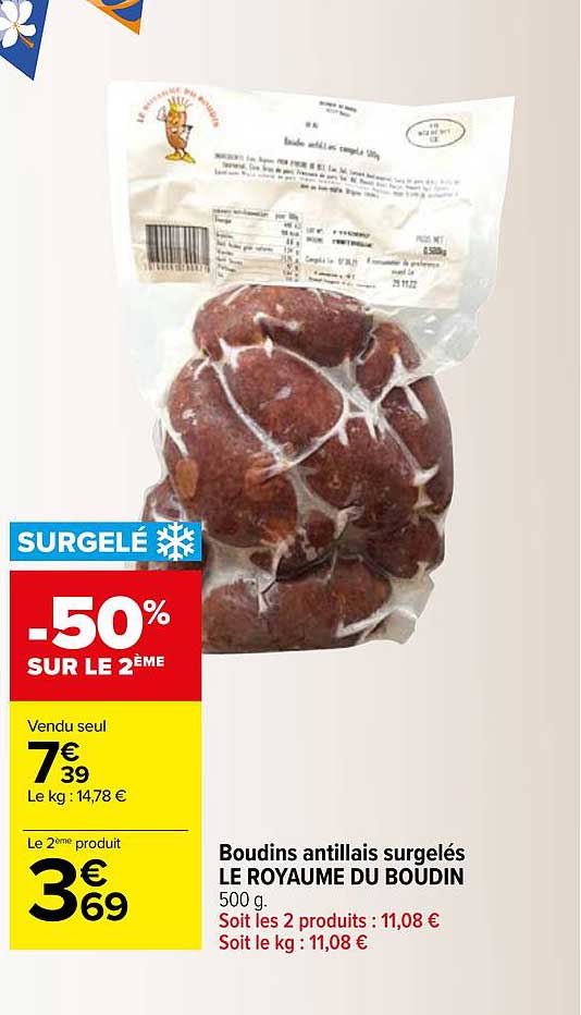 boudins antillais surgeles le royaume du boudin