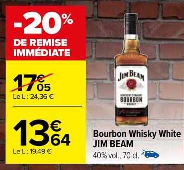 bourbon whisky white jim beam