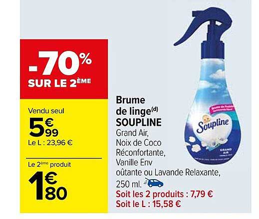 brume de linge soupline