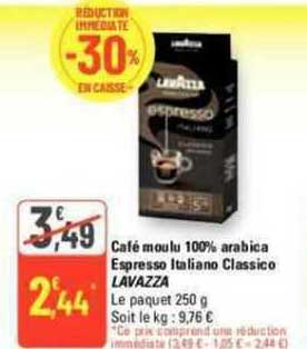 Café Moulu 100% Arabica Espresso Italiano Classico Lavazza