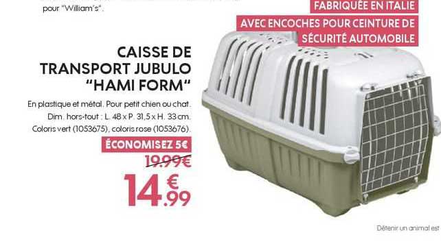 caisse de transport jubulo "hami form"