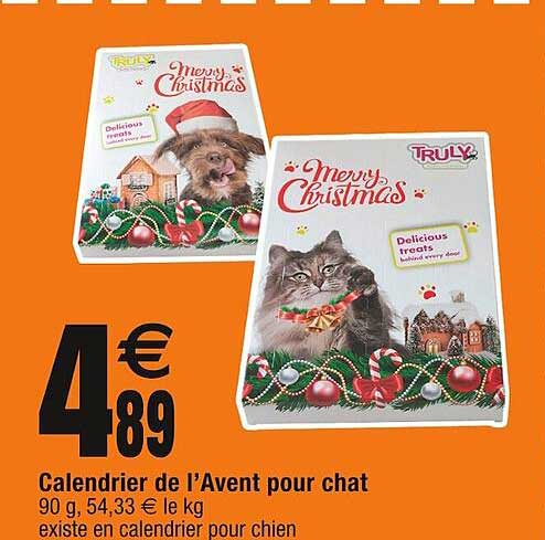 calendrier de l'avent pour chat