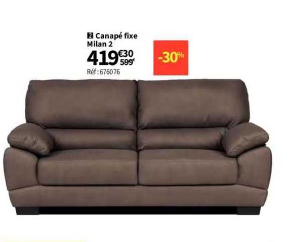 Canapé Fixe Milan 2