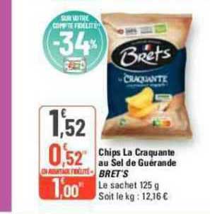Chips La Craquante Au Sel De Guérande Bret's
