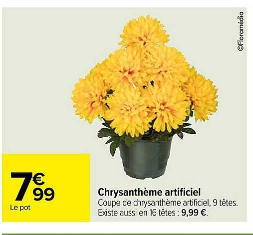 chrysanthème artificiel