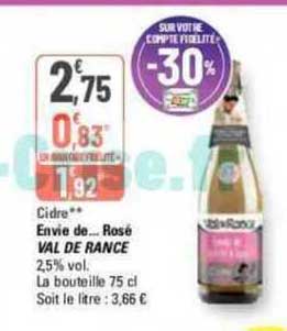 cidre envie de... rosé val de rance