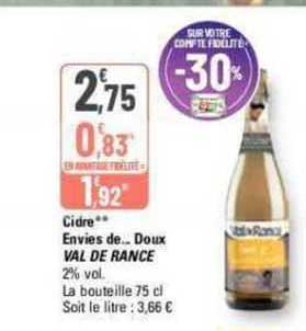 cidre envies de...doux val de rance