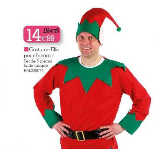costume elfe pour homme