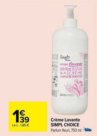 crème lavante simpl choice